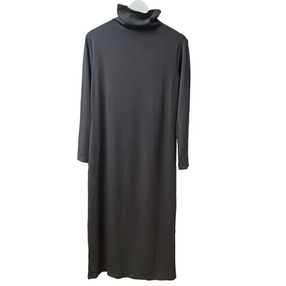 Attitudes by Renee Turtleneck Dress Medium Petite Gray Midi Tshirt Midi NWT - Picture 4 of 10